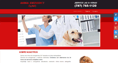 Desktop Screenshot of animalemergencyclinicpr.com